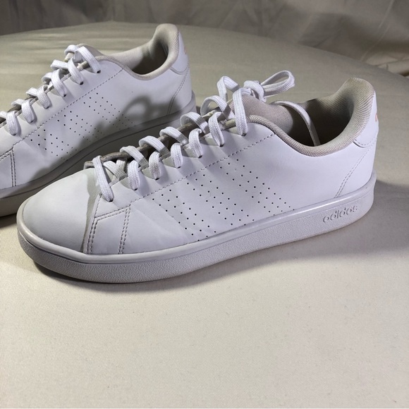 adidas Shoes - Adidas Advantage Base Cloud White Glow Pink Womens Sneaker